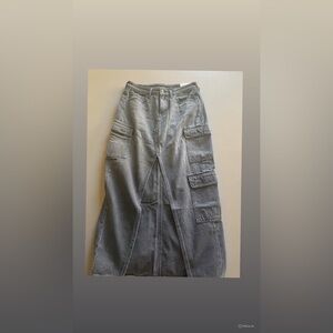 American Eagle Outfitters Gray Maxi Skirt
